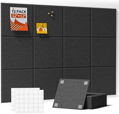 Soundsbay Square Soundproof Wall Panels 12 Pack by Soundsbay