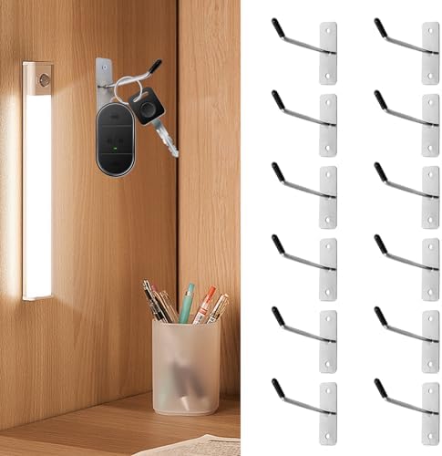 Cuyacili 20pcs Wall Mounted Hook Home Storage Organizer Hanger, Heavy Duty Coat - Image 2
