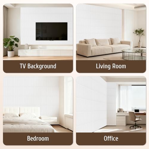 Qidejoy 33 Pcs 3D White Wall Panels - Image 2