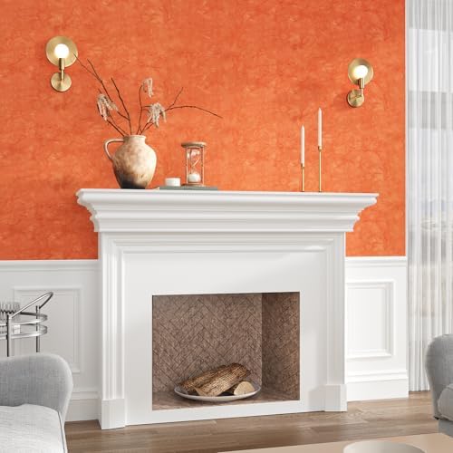VEELIKE Self Adhesive Crushed Velvet Drawer Liner Orange Felt Roll Soft Velvet - Image 5