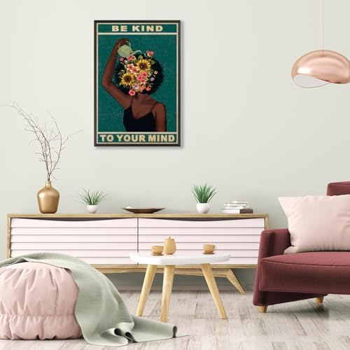 Dcvjiy Retro Be Kind To Your Mind Poster Fashion Black Girl Wall Art Lose Your - Image 6