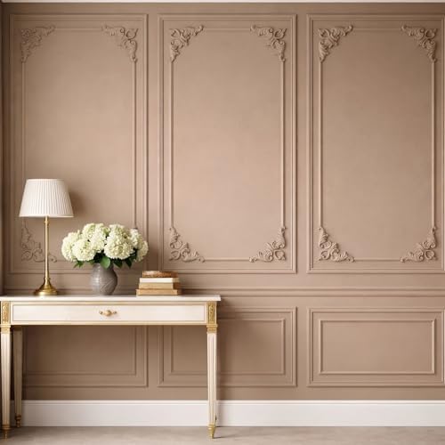 4pcs Corner Wall Molding, Wainscoting Floral Molding - Image 4