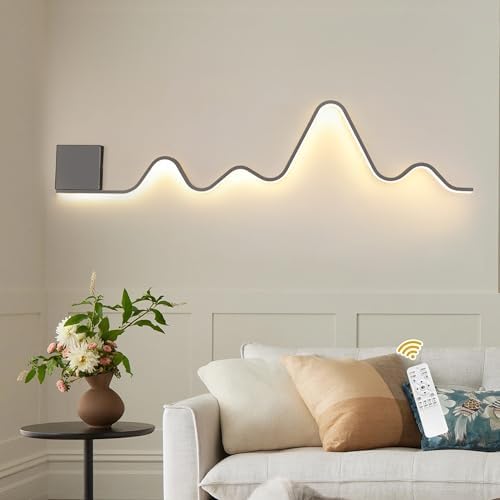 Qcyuui Wall Sconce, 43.3 inch Dimmable Hardwired LED Wall Light by Qcyuui