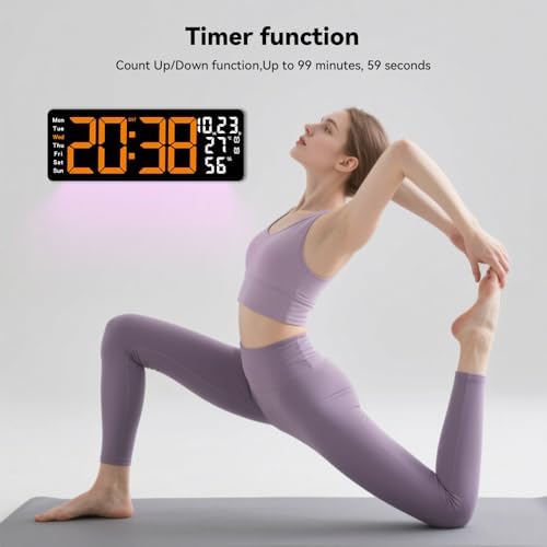 Digital Wall Clock Large Display, 17.3" Digital Clock - Image 3