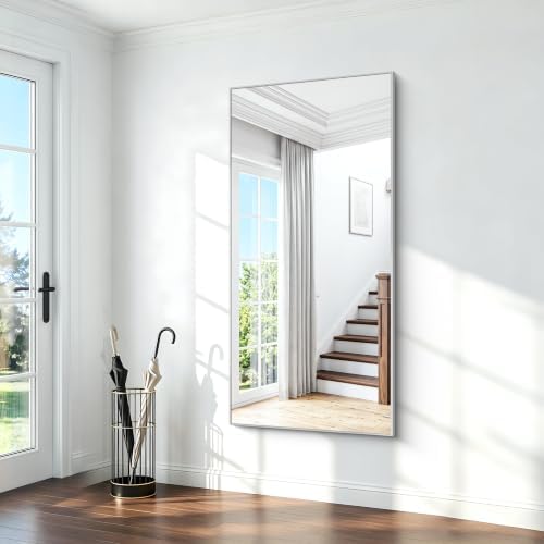 BONEWEI Silver Bathroom Mirror, 72x36 inch Wall Mirror - Image 3