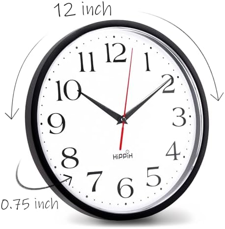 HIPPIH 12 Inch Wall Clock - Image 2