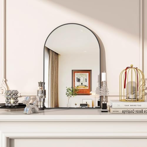 VooBang Arched Wall Mirror, 16 x 24 inch Arch Bathroom Mirror, Wall Mounted by VooBang