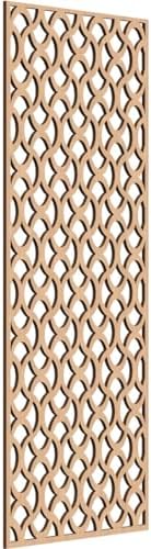 Resort Decorative Pierced Fretwork Wood Wall Panels, 17 3/8"W x 44 3/8"H x 1/4"T by EkenaMillwork