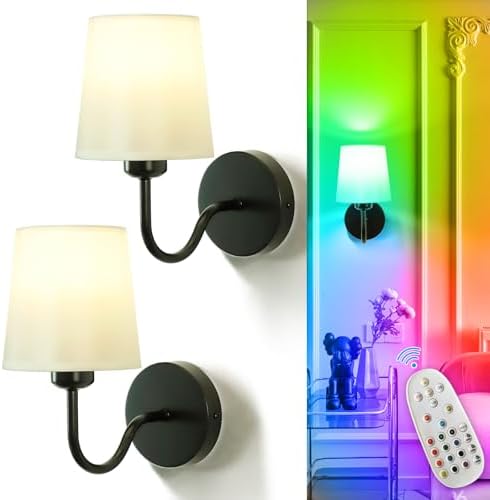 Depuley Wall Sconces Battery Operated: Set of 2 Wireless Wall Lights by Depuley