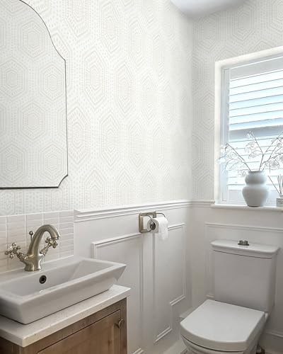 Heroad Hexagon Peel and Stick Wallpaper Boho Contact Paper Geometric Wallpaper - Image 5
