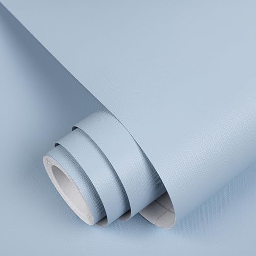 Blue Peel and Stick Wallpaper Self-Adhesive Contact Paper Tear Resistant by Abyssaly