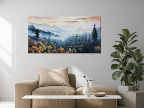 Arjun Forest Wall Art Vintage Large Landscape Canvas - Image 2