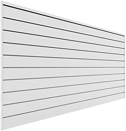 Proslat 88102 Heavy Duty PVC Slatwall Garage Organizer, 8-Feet by 4-Feet Section by PROSLATGARAGE