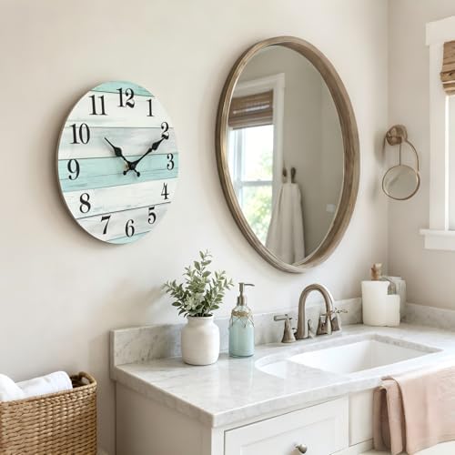 Wall Clock Battery Operated, 8 Inch Small Silent Wall Clock Non Ticking - Image 5