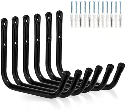 Heavy Duty Garage Storage Hooks, Wall Mounted Utility Hanging Rack by Yisunnan