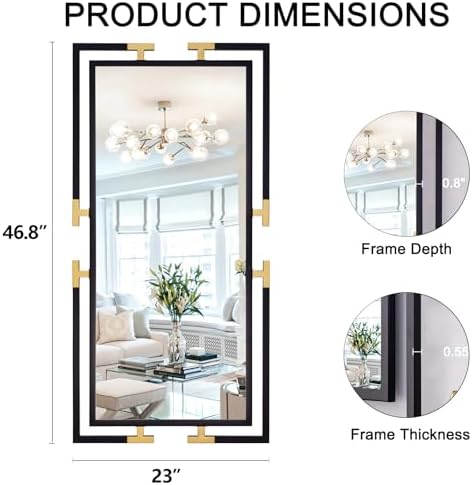 Large Mirror Wall Decor, 46.5"x23" Mirror - Image 7