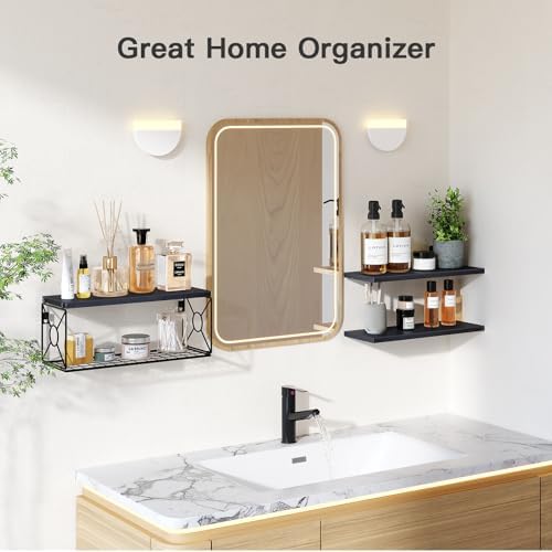 Amada Bathroom Shelves with Storage Basket - Image 4