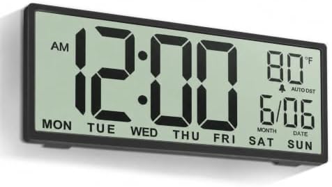 JALL Large Digital Wall Clock Battery Operated, Wall Clock by JALL