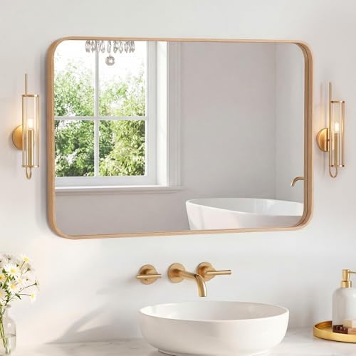 Sweetcrispy Bathroom Mirror 40x30 Inch, Vanity Mirror by Sweetcrispy