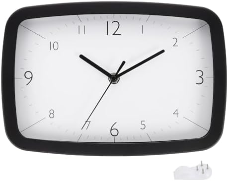 PATIKIL 11 Inch Rectangle Wall Clock, Silent Non-Ticking Modern Wall Clocks by PATIKIL