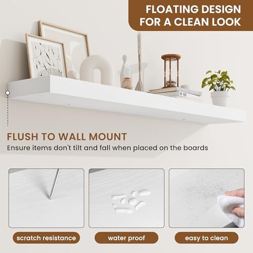 Floating Shelves for Wall, Wall Mounted Wood Shelves - Image 5