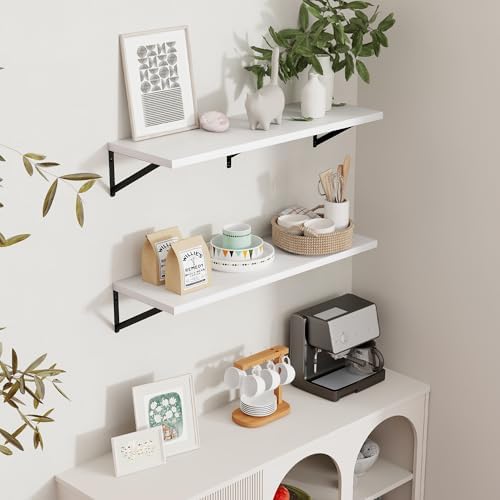 Axeman Floating Shelves for Wall White - Image 2