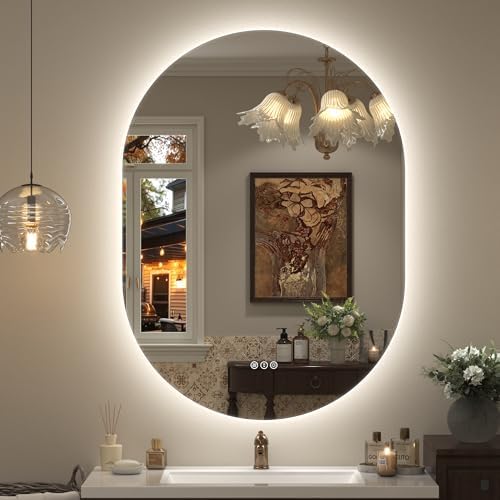 28x36 Inch Oval Backlit LED Bathroom Mirror by VANLIOBathroomMirror