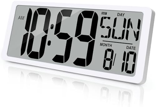 15" Large Digital Wall Clock by Unknown