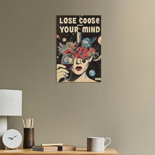 Vintage Lose Your Mind Your Coose Soul Flowers Posters Room Aesthetics Black - Image 5