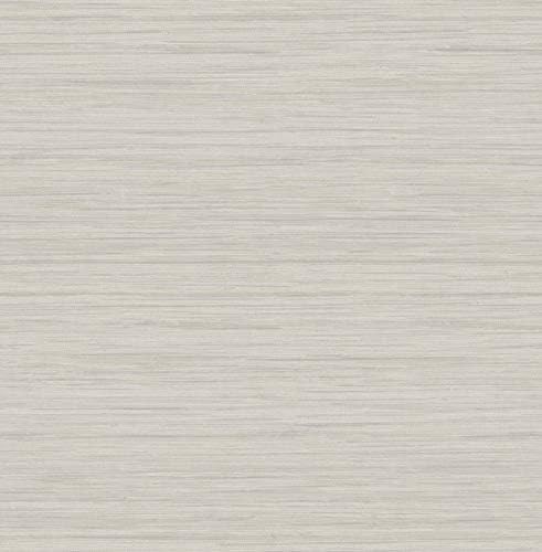 Scott Living 2964-25965 Barnaby Light Grey Faux Grasscloth Wallpaper by ScottLivingbyDrewJonathan