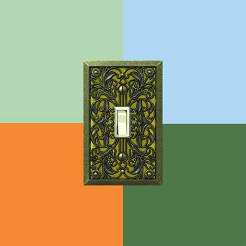 Amerelle 65TAB Filigree Wallplate, 1 Toggle, Antique Brass - Image 6