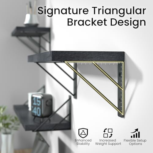BAYKA 36 Inch Long Wall Mounted Floating Shelves - Image 6