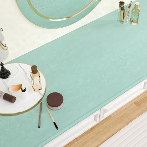CHIHUT 12”x472” Mint Green Contact Paper Self Adhesive Velvet Fabric - Image 3