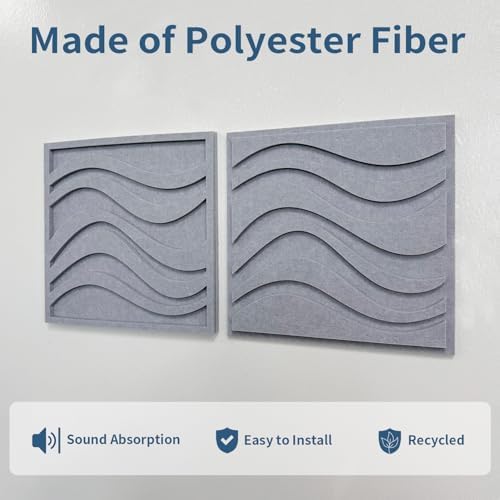 3D Decorative Felt Double-layer Acoustic Panels Wave Pattern - Image 4
