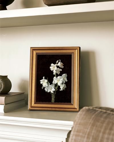 VIYYIEA Vintage White Lily Wall Art Print, Floral Pictures, 8x10 Inch - Image 7
