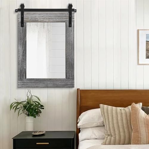 AAZZKANG Wall Mirror Large Rectangle Barn Door Mirrors - Image 5