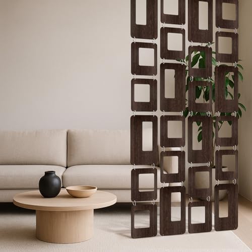 Thyle 4 Strings Mid Century Modern Room Decor Divider Brown Hanging Decorative - Image 5