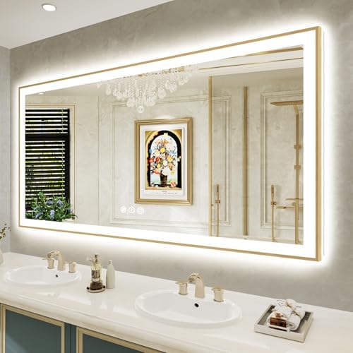 72x36 LED Bathroom Mirror with Lights by YEELAIT