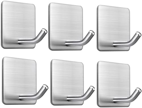 FOTYRIG Adhesive Towel Hooks 15lbs No Drill Wall Hooks Stick on Wall Hangers by FOTYRIG
