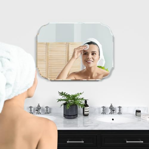 Silver Wall Mirror-Beveled Edge Frameless Mirror - Image 3