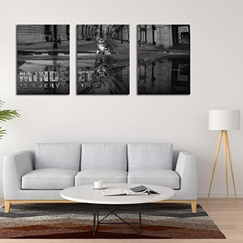 3 Panels Motivational Canvas Wall Art Inspirational Wall Art Entrepreneur - Image 3