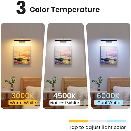 2 Pack Picture Lights for Wall 6000mAh - Image 2