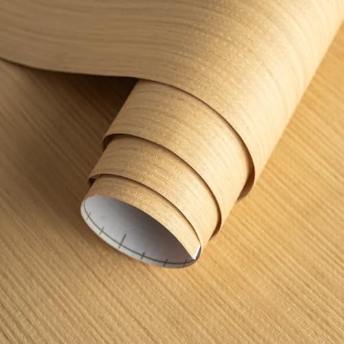 Grasscloth Peel and Stick Wallpaper Oatmeal Beige Extra Wide 48" x 394"large - Image 7