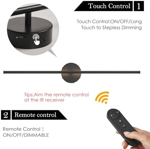 KARTOOSH Battery Operated Wall Sconces Set of Two Wireless Wall Lights - Image 3