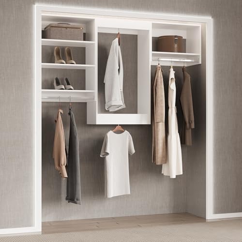 Modular Closet System, Wood Tower Closet Storage - Image 3