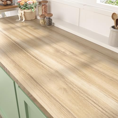 WESTICK Light Wood Grain Contact Paper Peel and Stick Countertop Waterproof by WESTICK