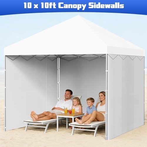 10x10 Canopy Sidewalls, UV Protection, Waterproof, Zipper Sidewall - Image 2
