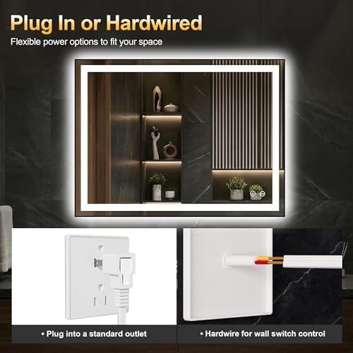 LED Bathroom Mirror with Light, 30x40 Vanity Mirror - Image 7