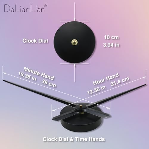 DIY Frameless Wall Clock, Adjustable Up to 52” - Image 5