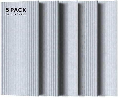 TO-TH Acoustic Panels Decorative Soundproof Wall Panel 5 Pack, Light Camel by TO-TH